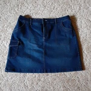Denim skort